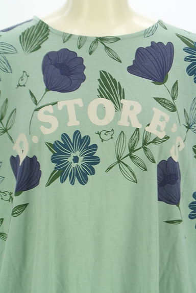 drug store's（ドラッグストアーズ）の古着「花柄×ロゴ膝丈ワンピース（ワンピース・チュニック）」大画像４へ