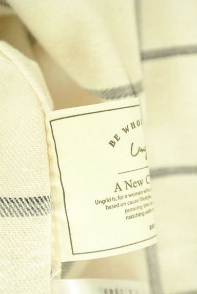 Ungrid（アングリッド）の古着「ベルト付きチェックロングワンピース（ワンピース・チュニック）」大画像６へ
