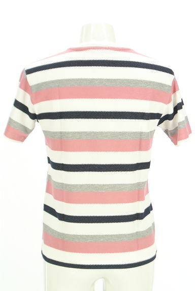 BLACK LABEL CRESTBRIDGE（ブラックレーベル・クレストブリッジ）の古着「マルチボーダーTシャツ（ニット）」大画像２へ