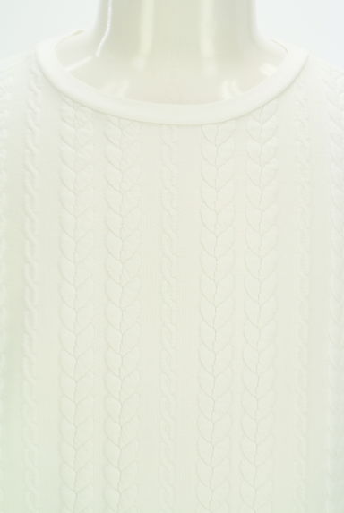 BLACK LABEL CRESTBRIDGE（ブラックレーベル・クレストブリッジ）の古着「ケーブルTシャツ（ニット）」大画像４へ