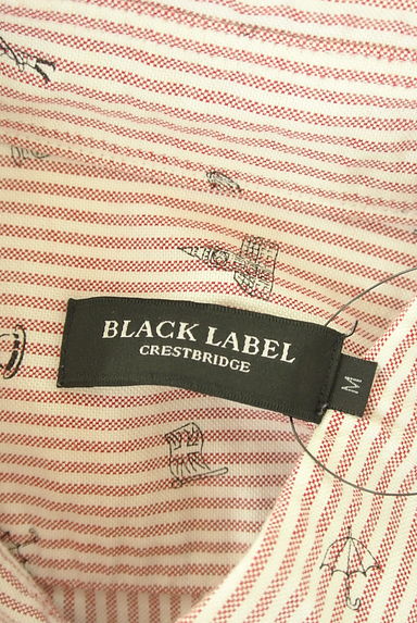BLACK LABEL CRESTBRIDGE（ブラックレーベル・クレストブリッジ）の古着「イラストプリントストライプシャツ（カジュアルシャツ）」大画像６へ