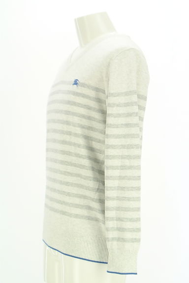 BURBERRY BLACK LABEL（バーバリーブラックレーベル）の古着「ボーダーニット（ニット）」大画像３へ