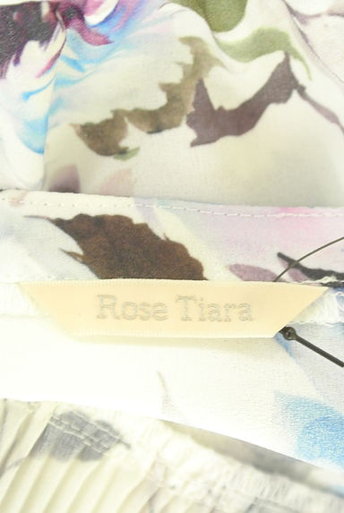Rose Tiara（ローズティアラ）の古着「プリーツ付け襟花柄ブラウス（ブラウス）」大画像６へ