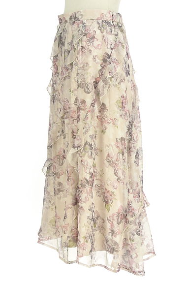Rose Tiara（ローズティアラ）の古着「ミモレ丈花柄シアースカート（スカート）」大画像３へ