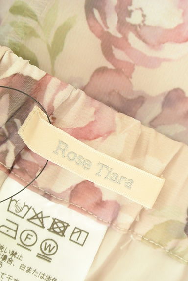 Rose Tiara（ローズティアラ）の古着「ミモレ丈花柄シアースカート（スカート）」大画像６へ
