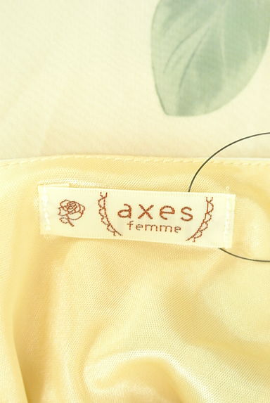 axes femme（アクシーズファム）の古着「オープンショルダー花柄ロングワンピース（ワンピース・チュニック）」大画像６へ