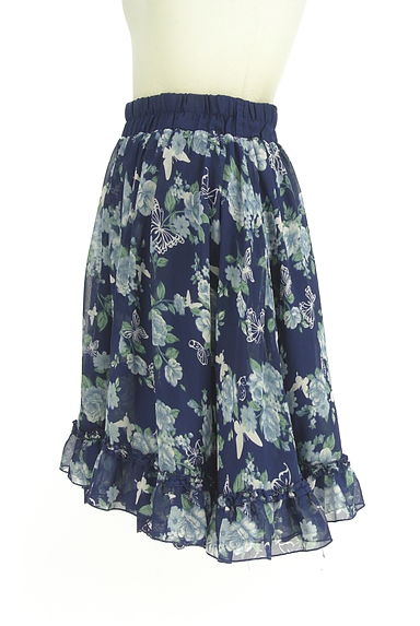 axes femme（アクシーズファム）の古着「膝上丈花柄シフォンスカート（スカート）」大画像３へ