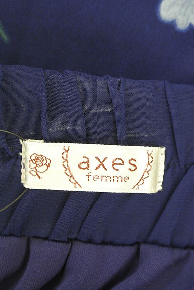 axes femme（アクシーズファム）の古着「膝上丈花柄シフォンスカート（スカート）」大画像６へ