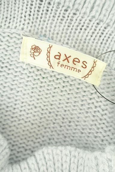 axes femme（アクシーズファム）の古着「フリルヨーク膝上ニットワンピース（ワンピース・チュニック）」大画像６へ