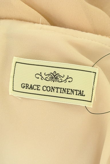 GRACE CONTINENTAL（グレースコンチネンタル）の古着「ビジューベルト付き膝上シフォンワンピース（ワンピース・チュニック）」大画像６へ