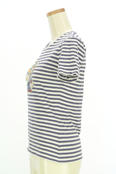 MAX MARA（マックスマーラ）の古着「ワッペン付きマリンボーダーTシャツ（Ｔシャツ）」大画像３へ