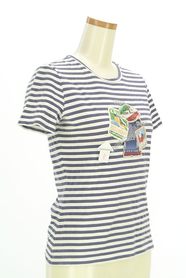 MAX MARA（マックスマーラ）の古着「ワッペン付きマリンボーダーTシャツ（Ｔシャツ）」大画像４へ