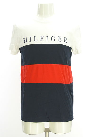 TOMMY HILFIGER（トミーヒルフィガー）の古着「ロゴ×配色Tシャツ（Ｔシャツ）」大画像１へ