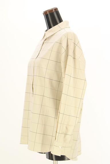 MK MICHEL KLEIN（エムケーミッシェルクラン）の古着「チェックシャツ（ブラウス）」大画像３へ