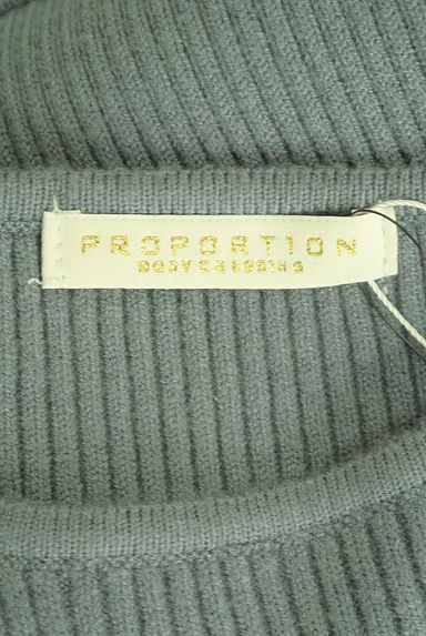 PROPORTION BODY DRESSING（プロポーションボディ ドレッシング）の古着「ベルト付きロングリブニットワンピース（ワンピース・チュニック）」大画像６へ