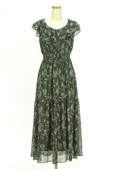 PROPORTION BODY DRESSING（プロポーションボディ ドレッシング）の古着「花柄シフォンロングワンピース（ワンピース・チュニック）」大画像１へ
