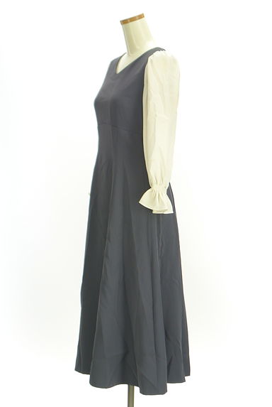 PROPORTION BODY DRESSING（プロポーションボディ ドレッシング）の古着「シフォン袖ロングワンピース（ワンピース・チュニック）」大画像３へ