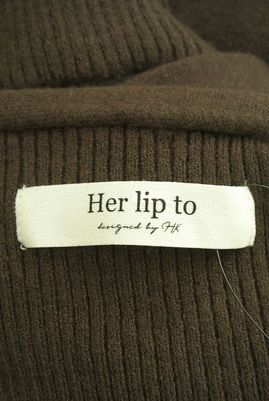 Her lip to（ハーリップトゥ）の古着「アシメ衿ロングニットワンピース（ワンピース・チュニック）」大画像６へ