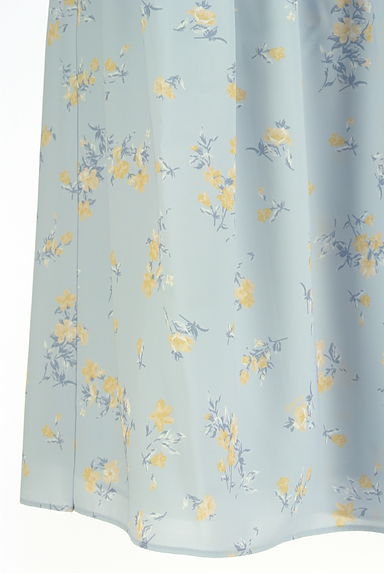 Feroux（フェルゥ）の古着「ラップ風花柄ミディスカート（ロングスカート・マキシスカート）」大画像５へ