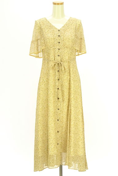 Apuweiser riche（アプワイザーリッシェ）の古着「小花柄ロングシフォンワンピース（ワンピース・チュニック）」大画像１へ