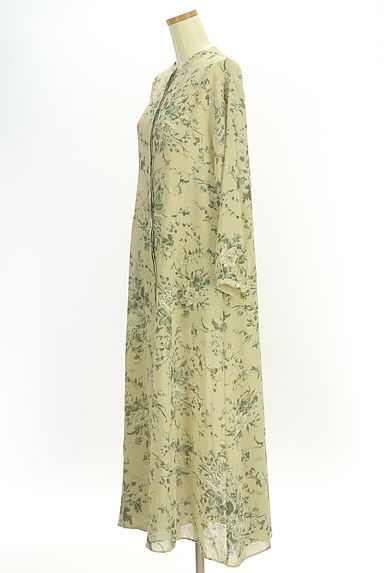 CLANE（クラネ）の古着「花柄ロングシャツワンピース（ワンピース・チュニック）」大画像３へ