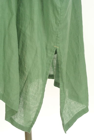 nop de nod（ノップドゥノッド）の古着「バンドカラーリネンロングシャツワンピース（ワンピース・チュニック）」大画像５へ