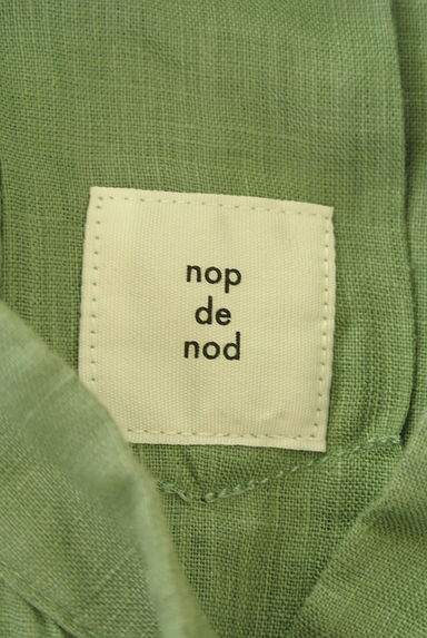 nop de nod（ノップドゥノッド）の古着「バンドカラーリネンロングシャツワンピース（ワンピース・チュニック）」大画像６へ