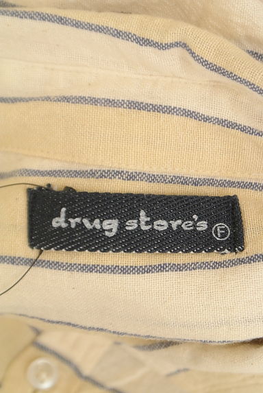 drug store's（ドラッグストアーズ）の古着「刺繍入りボーダーシャツ（カジュアルシャツ）」大画像６へ