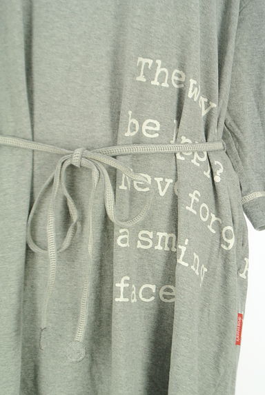 drug store's（ドラッグストアーズ）の古着「ベルト付き膝下丈Tシャツワンピース（ワンピース・チュニック）」大画像４へ