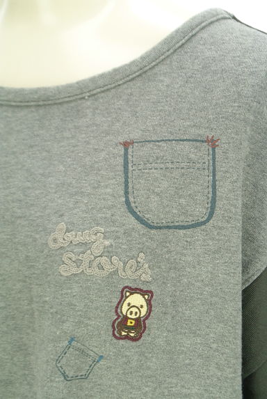 drug store's（ドラッグストアーズ）の古着「ポケットプリントスウェットチュニック（ワンピース・チュニック）」大画像４へ