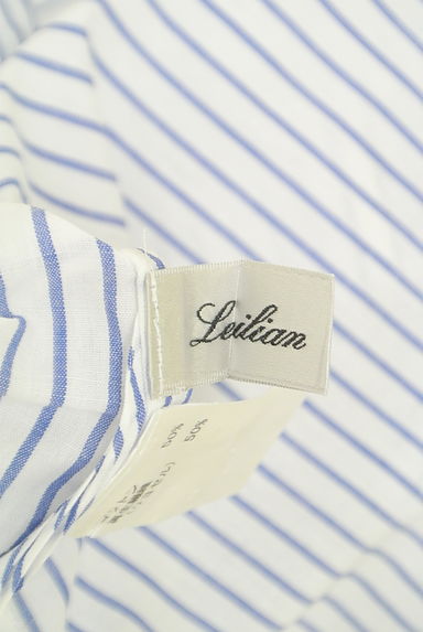 LEILIAN（レリアン）の古着「ストライプシャツ（カットソー・プルオーバー）」大画像６へ