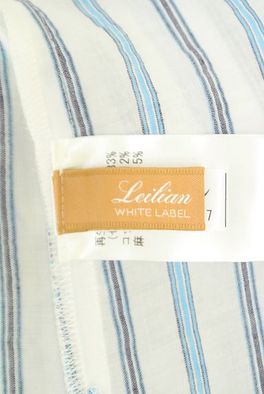 LEILIAN（レリアン）の古着「LEILIAN WHITELABEL ストライプカットソー（カットソー・プルオーバー）」大画像６へ