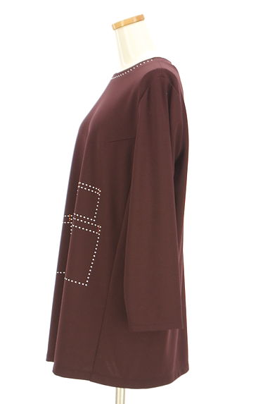 LEILIAN（レリアン）の古着「ラインストーン付きチュニック（カットソー・プルオーバー）」大画像３へ