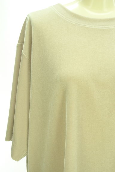LEILIAN（レリアン）の古着「ベロア調ストレッチカットソー（カットソー・プルオーバー）」大画像４へ
