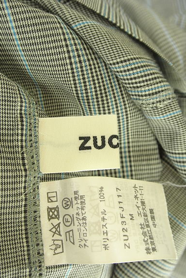 ZUCCa（ズッカ）の古着「ボリュームネックチェックカットソー（カットソー・プルオーバー）」大画像６へ