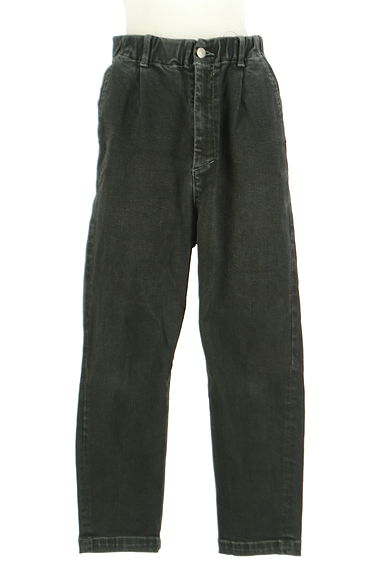 ZUCCa（ズッカ）の古着「ストレッチテーパードブラックデニム（デニムパンツ）」大画像１へ
