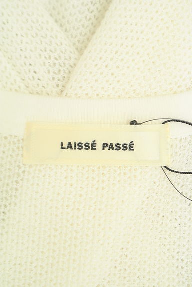 LAISSE PASSE（レッセパッセ）の古着「花ボタンメッシュニットカーディガン（カーディガン・ボレロ）」大画像６へ