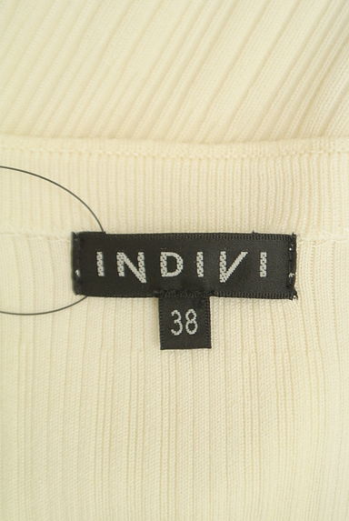 INDIVI（インディヴィ）の古着「ボートネックリブニット（ニット）」大画像６へ