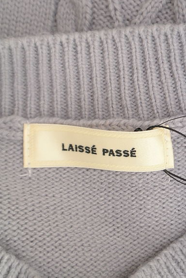 LAISSE PASSE（レッセパッセ）の古着「ケーブル編みショートニット（ニット）」大画像６へ