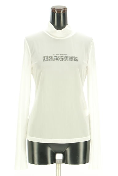 d'zzit（ディジット）の古着「ラインストーンロゴハイネックシアーカットソー（カットソー・プルオーバー）」大画像１へ
