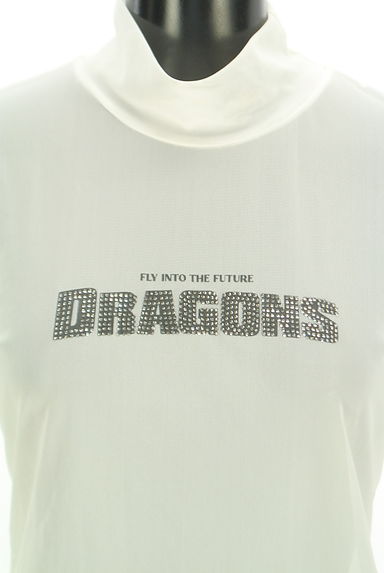d'zzit（ディジット）の古着「ラインストーンロゴハイネックシアーカットソー（カットソー・プルオーバー）」大画像４へ