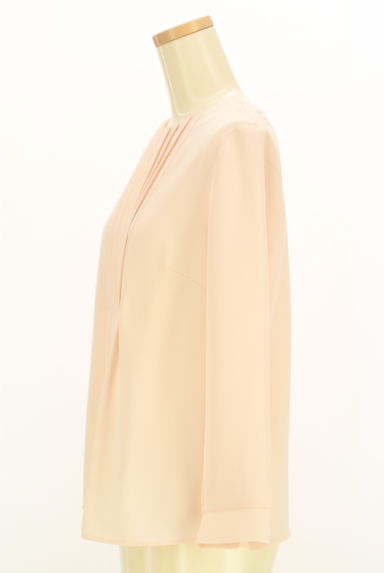 INDIVI（インディヴィ）の古着「ピンタックシフォンブラウス（カットソー・プルオーバー）」大画像３へ