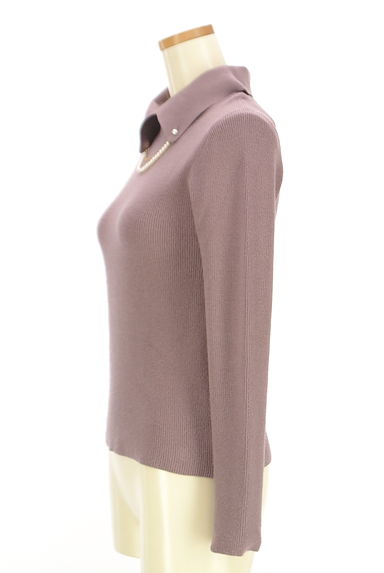 PROPORTION BODY DRESSING（プロポーションボディ ドレッシング）の古着「パール付き付け襟リブニット（ニット）」大画像３へ