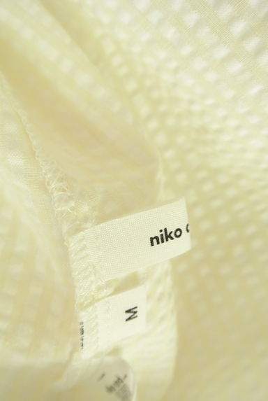 niko and...（ニコ アンド）の古着「バックレースアップシアサッカーブラウス（ブラウス）」大画像６へ