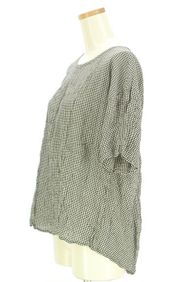 SM2（サマンサモスモス）の古着「シワ加工ギンガムチェックカットソー（カットソー・プルオーバー）」大画像３へ