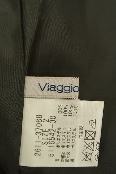 Viaggio Blu（ビアッジョブルー）の古着「千鳥格子柄ロングフレアスカート（ロングスカート・マキシスカート）」大画像６へ