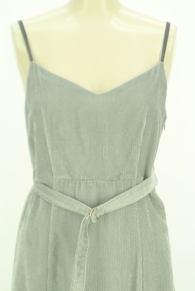 JILL by JILLSTUART（ジルバイジルスチュアート）の古着「ベルト付きコーデュロイロングワンピース（キャミワンピース）」大画像４へ