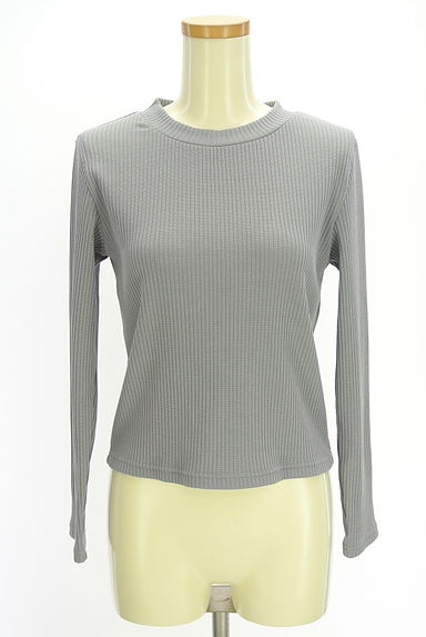 JILL by JILLSTUART（ジルバイジルスチュアート）の古着「バックリボンリブニット（ニット）」大画像１へ