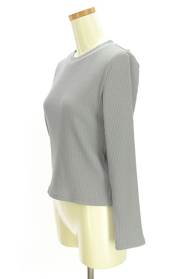 JILL by JILLSTUART（ジルバイジルスチュアート）の古着「バックリボンリブニット（ニット）」大画像３へ