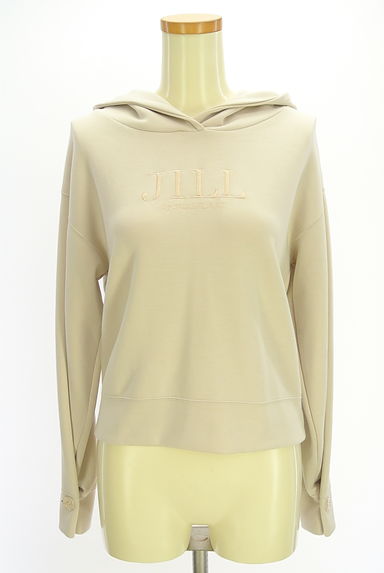 JILL by JILLSTUART（ジルバイジルスチュアート）の古着「ロゴ刺繍パーカー（スウェット・パーカー）」大画像１へ